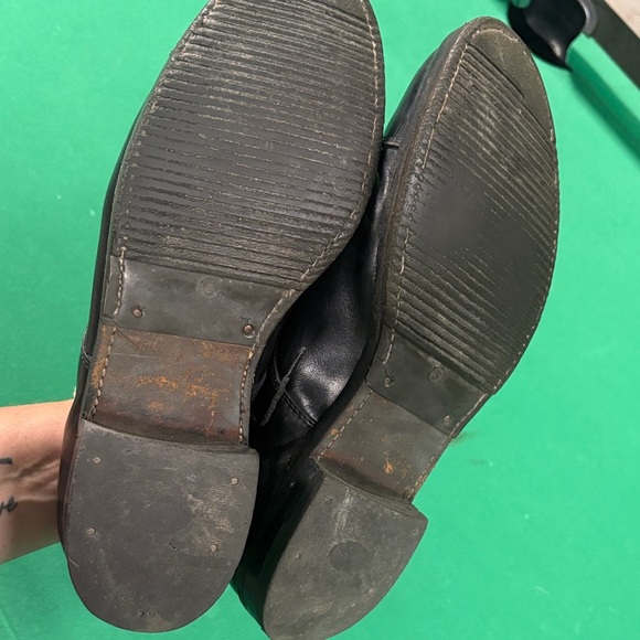 Classic Black Leather Men's Shoes vintage , handmade - Picture 7 of 11